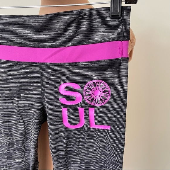 Lululemon Soul Cycle Run Inspire Crop II Space Dye Ultra Violet Leggings Size 4 - Picture 7 of 10